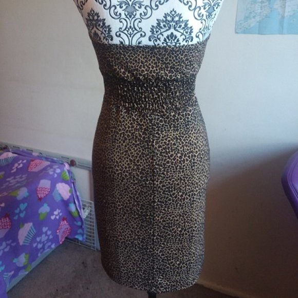NBW leopard print halter top dress - Picture 3 of 4